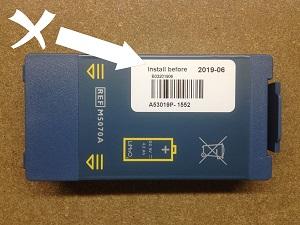 Philips hjertestarter Batteri levertid 