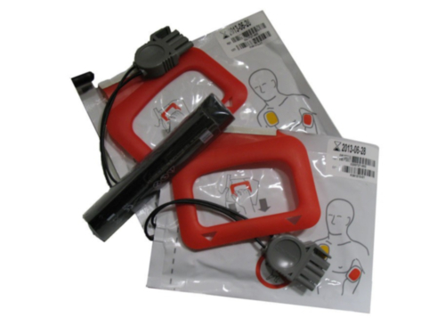 Physio Control / Medtronic Lifepak CR Plus pakke med 2 sett elektroder og 1 batteri til hjertestarter - 9282