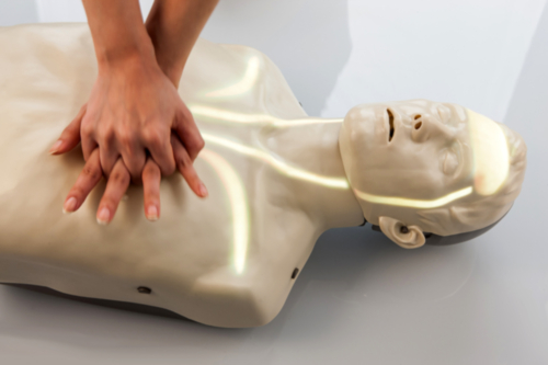 Brayden treningsdukke med hvit LED-belysning funksjon - 5377