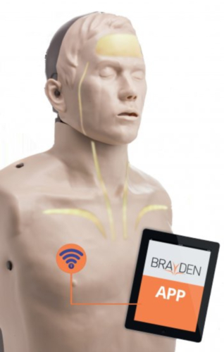 Brayden PRO treningsdukke med Bluetooth-verktøy og hvit LED-belysning funksjon - 6780