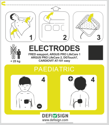 Schiller FRED Easyport / DefiSign LIFE elektroder til barn og spedbarn - 8174