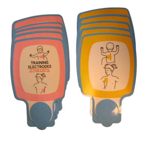Physio-Control CR Plus erstatningsplater for treningselektroder (5 par) - 1379