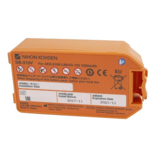 Nihon Kohden Cardiolife AED 3100 batteri