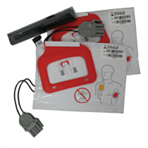 Physio Control / Medtronic Lifepak CR Plus pakke med 2 sett elektroder og 1 batteri til hjertestarter - 7295