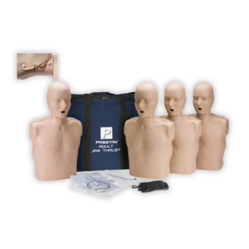 Prestan Jaw-Thrust HLR-dukke 4-pakning (lys hud) 