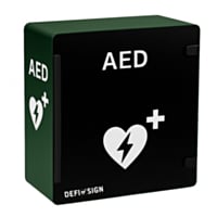 DefiSign Nox utendørs hjertestarter veggskap 